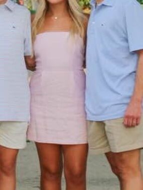 Light Pink Strapless Mini Dress